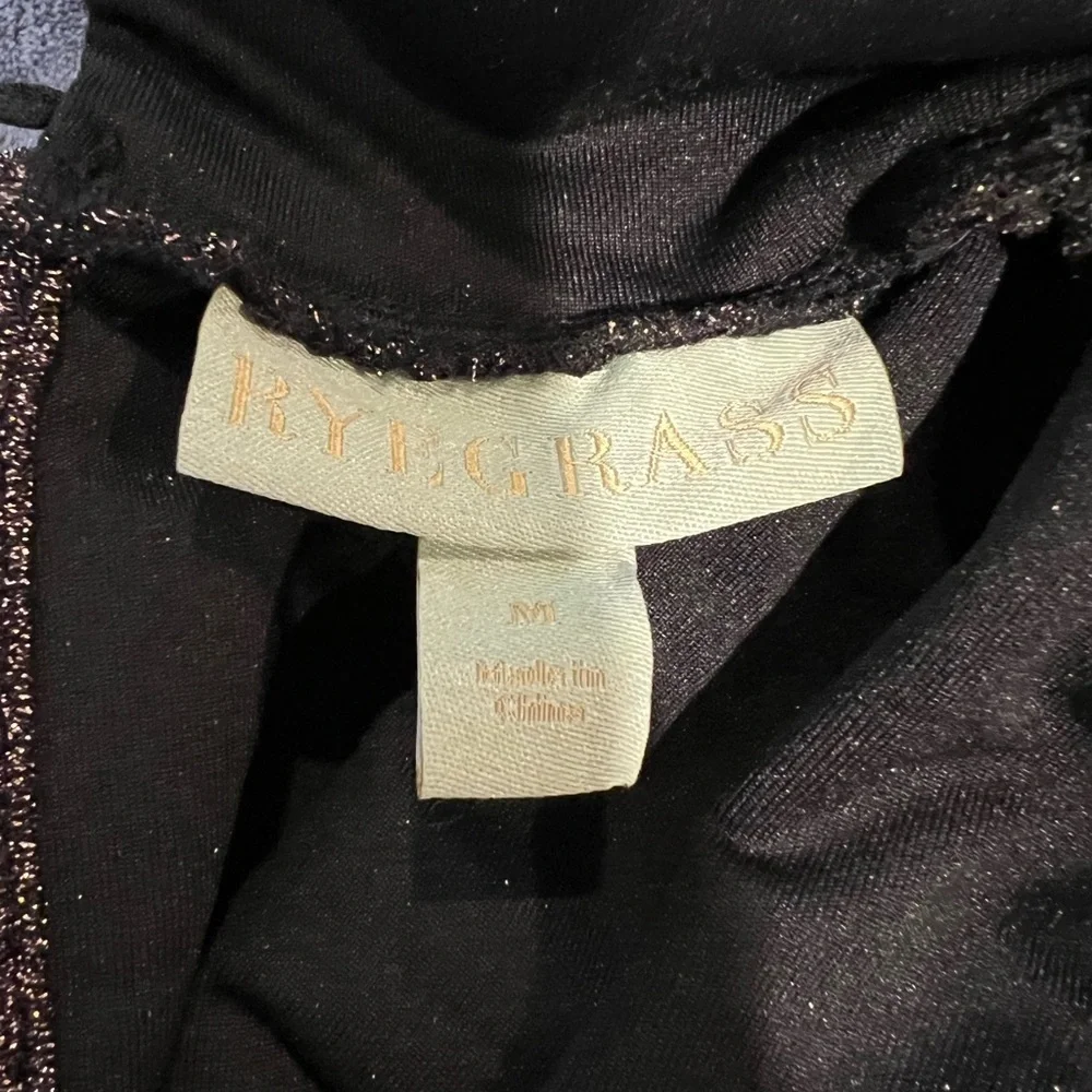 Ryegrass Long Sleeve Mock Neck Knit Dress Black SZ medium - Picture 8 of 10